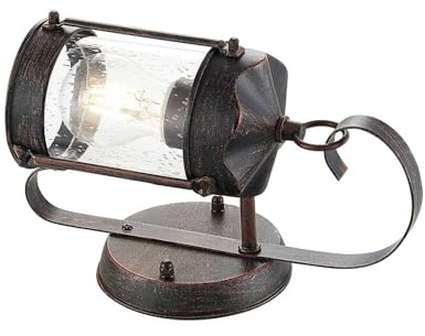 Lindby Outdoor Wall Light Farly dimmable in Brown Made of Aluminium (1 Light Source, E27) from wall lamp for Exterior/Interior Walls House Terrace und Balcony