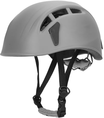 Casco de Seguridad, Deporte al Aire Libre, Protector de Cabeza de Seguridad, Equipo, Casco para montañismo, Escalada, Patinaje sobre Ruedas, espeleología, Puenting, Ciclismo(Gris)
