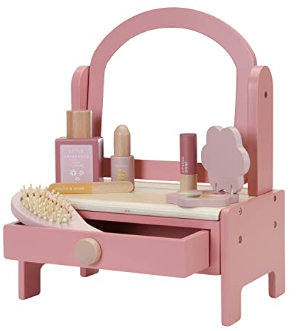 Little Dutch 7062 FSC Holz Schminktisch Spielset - Flowers & Butterflies