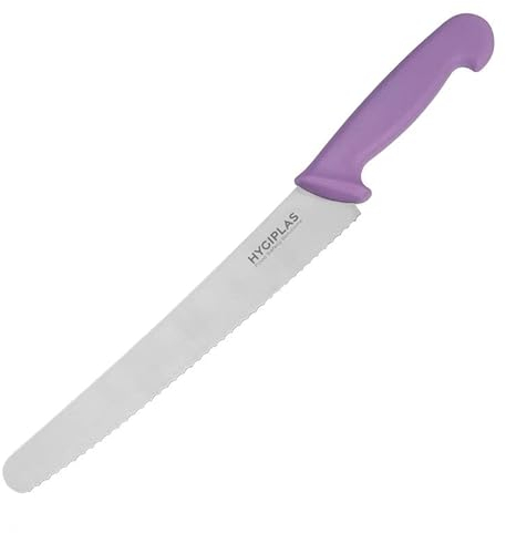 Hygiplas Serrated Pastry Knife Purple - 10