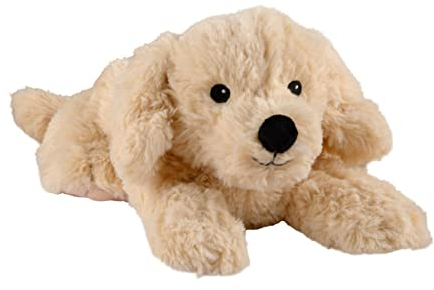 Warmies Golden Retriever - Cojín térmico (35 cm, 750 g), color beige