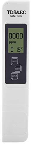 tds messgerät,ppm messgerät Wasser,Wasserqualitätstest Meter,Wasserqualität Tester Multifunktionales digitales LCD Wassertester Temperatur TDS EC Messgerät für Getränkegetränke