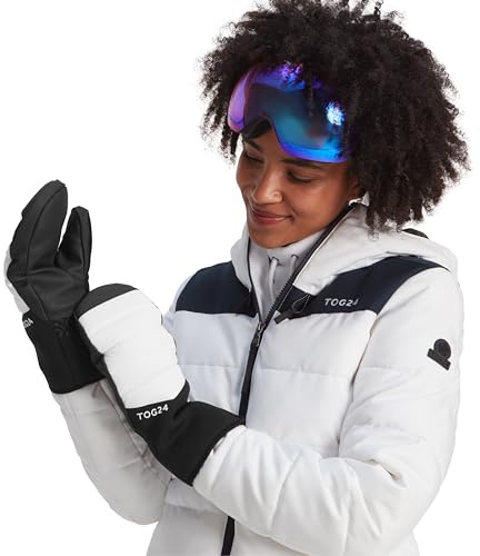 TOG24 Escapade Unisex Ski Mittens, Skiing Side Breathable Water-Resistant