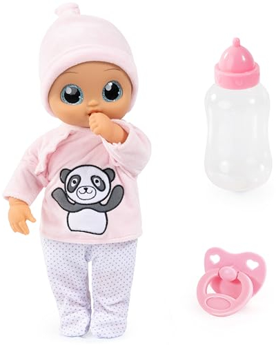 Bayer Design 93828AA Babypuppe mit Funktion Baby Interactive 38 cm, Puppe sprechend, bewegt Mund, Weichkörperpuppe, mit Sound, Zubehör