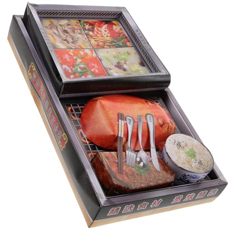 Garneck Imitation Pork Sacrifice for Hotpot Burning Papers Hot Pot Display Festival Ancestor Paper Model Sacrificial Crafts Decor Sacrificial Supplies Role Play Costumes Ancestral Sacrific