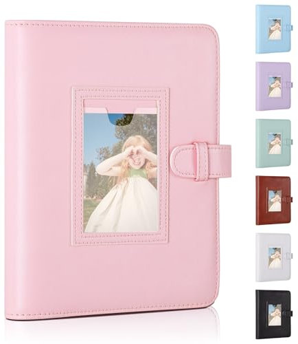 256 Pockets Photo Album for Instax Mini Photo Album, Front Window, 3 Inch Photo for Fujifilm Instax Mini 12 11 9 99 8 40 Film, for Polaroid Snap/PIC-300/Z2300/SocialMatic Instant & Zip Printers