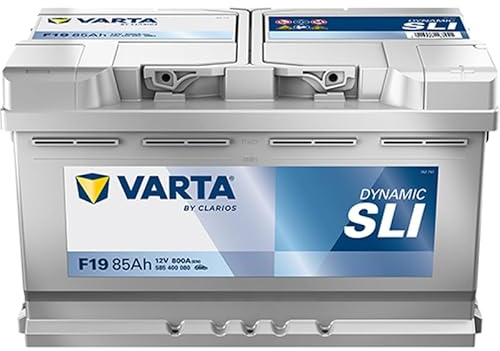 VARTA Automotive DYNAMIC SLI (F19) 12V 85Ah 800A - Nassbatterie KFZ mit Standardausstattung & ohne Start-Stopp System - Starterbatterie für einfachen Energiebedarf - Bleisäurebatterie wartungsfrei