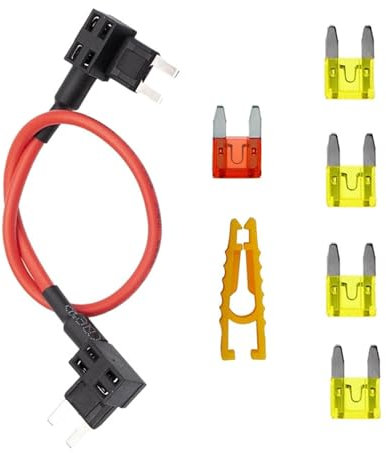 Ldabrye Isolierter Doppelkopf Sicherungshalter Für Stromabgriffe Geeignet Für Bequemen Elektrischen Zugang Bei Campingausflügen Mit Autos Und Motorrädern