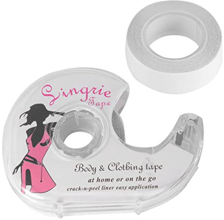 BESTYASH 2 Set Nastro in Tessuto Trasparente Per Cinturino Nastro Per Vestiti Biadesivo Cintura Da Donna Nastri Doppio Nastro Biadesivo in Tessuto Fibbie Nastro Biadesivo Largo 2 Pezzi * 2