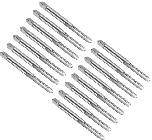 QUARKZMAN 15Pz Di Maschi Per Filettatura A Flauto Dritto, 10-32 UNF, Utensili Per Filettatura, Maschi Per Fresatura Filettata, Acciaio Rapido 6542 (HSS 6542)