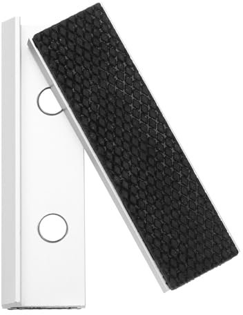 sourcing map Ganasce in alluminio da 10,2 cm con cuscinetti magnetici piatti in gomma morbida coperture durevoli morse multiuso kit di protezione per tenere tubi in plastica e legno idraulico nero