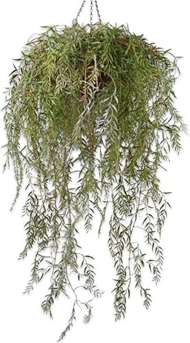 Silk-ka Künstliche Hängepflanze, Seidengrün, 120 cm