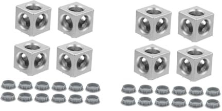 ULTECHNOVO Kit Aluminum Extrusion Profile Connectors Right Angle Corner Bracket European Standard Series for Printers Cnc Routers