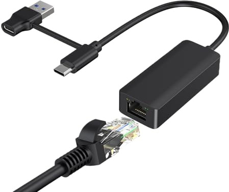 Trådbunden Gigabit-nätverksomvandlare Externt gigabit Ethernet-kort | Gigabit nätverkskabelkonverter Driverfri, Ethernetkabel, Fordon, Telefontillbehör, Företagstjänster, Videospel