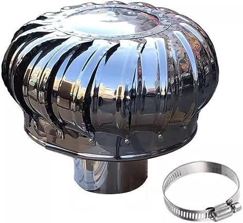 Cappello Fumaiolo, Copertura per Camino Anti-Pioggia, Ventilatore A Turbina sul Tetto Non Elettrico, Cappello di Ventilazione per Camino, Copertura Protettiva per Camino