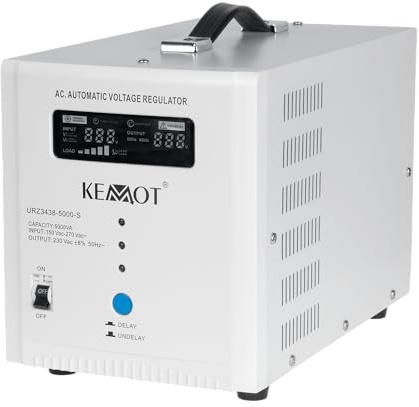 Kemot Stabilizzatore di tensione automatico SER-5000-S Precisione 8% URZ3438-5000-S