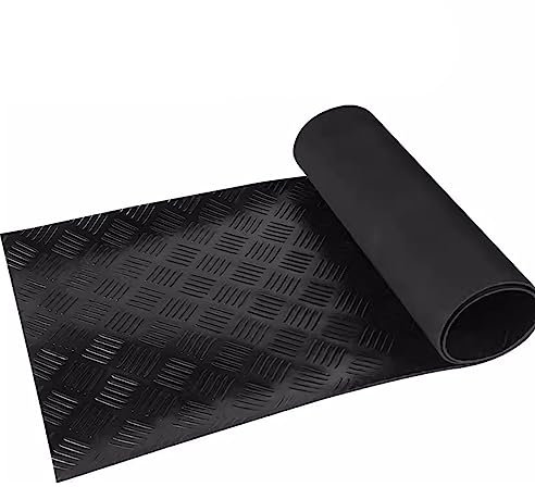 RAGOPILEN Alfombra de Goma para Suelo de Garaje, Alfombrilla de Goma de PVC de 3 mm de Grosor, Antideslizante, Recortable a Medida for Cocina, Garaje, almacén, Varios tamaños.(1x2m/3.2x6.5ft)