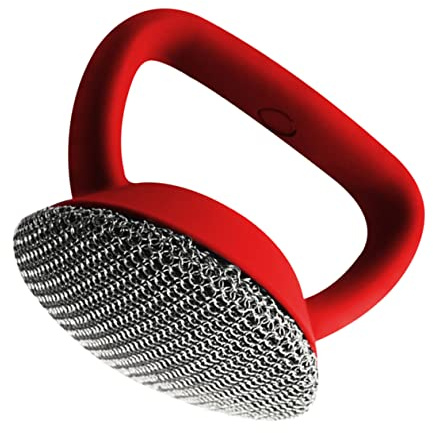 CIYODO Grattoir Maille Métallique Brosse à Casseroles Cotte De Mailles Brosse à Récurer pour Poêles Et Fours Soudées Nettoyage Facile sans Résidus