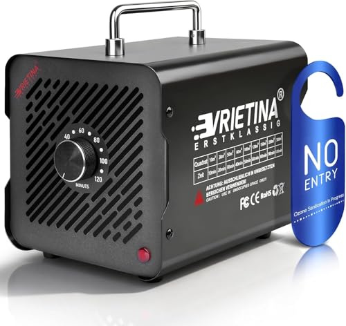 O3 Ozongenerator 100000mg/h, 120Min Timer, f. Auto Wohnung Haustier Küchen | bis 300㎡, 35dB, Industrieller Ozongerät Ozonisator Ozon Luftreiniger Geruchskiller Geruchsneutralisierer
