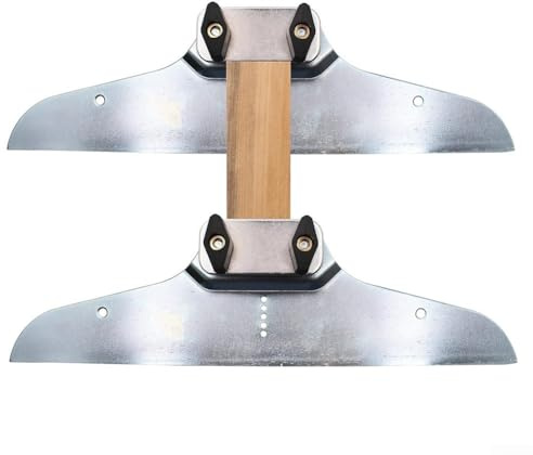 Stair Tread Gauge Template Tool, Zinc Plated Steel Measuring Tool for Accurate Stair and Shelf Cuts, Adjustable Layout Gauge with Locking