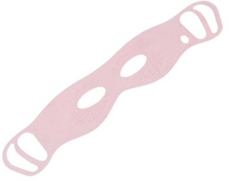 IMIKEYA Máscara para Ojos Antifaz Colgante de Silicona Reutilizable Almohadilla Ocular Ergonómica Rosa para Masaje Multipunto Fijación Antideslizante para Aliviar Fatiga y Sequedad