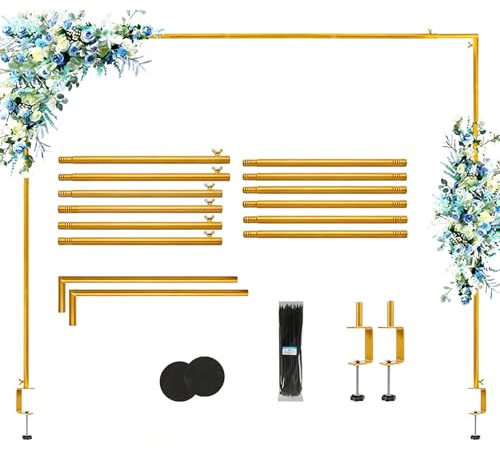 Arco da Tavolo Regolabile, Asta Regolabile in Metallo per Tavolo Struttura Decorativa da Tavolo con Morsetti 150-220 cm L Arco Palloncini struttura per Natale Matrimonio Compleanno Feste