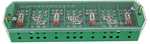 ANKROYU QFJ6 PJ1 Scatola di giunzione per contatore elettrico trifase a 4 fili Custodia elettrica per morsettiera per carichi pesanti per test del contatore e protezione relè Verde
