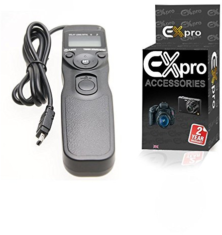 Ex-Pro MC-DC2 Timer Remote Shutter Release cable switch with LCD Display for Nikon D90, D600, D3100, D3200, D5000, D5100, D7000, D7100
