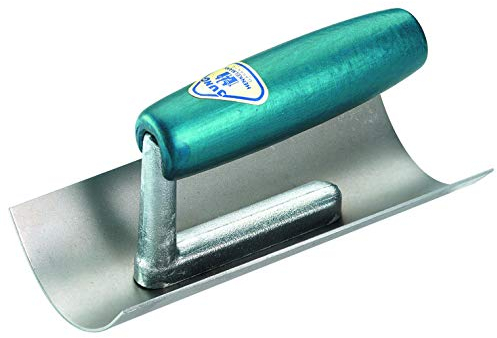 Jung Henkelmann Rundkelle (Länge 76 mm, Radius 35 mm, Stahl, für Abdichtungsarbeiten + Verarbeiten von Dichtschlämmen / Bitumen) 87617000