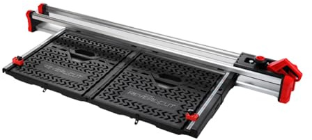 Arrow RevealCut 4' Ceiling Tile Cutting Workstation, Manual Acoustic Tile Cutter for 2'x2', 2'x4', and 4'x4' Tiles, 72 Cut Configurations, Factory-Grade Edge Profiles, OSHA-Compliant, Model RC400