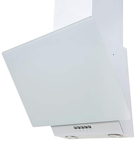 SIA EAG61WH 60cm White Angled Chimney Cooker Hood Kitchen Extractor Fan