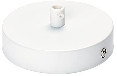 ORION LIGHTSTYLE Baldachin Abdeckung 1 Stück (Ø 100 mm), Höhe 24 mm, Deckenbaldachin für Hängeleuchte, Metall, Weiß