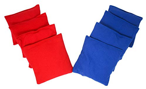 Trademark Innovations Cornhole Sitzsack-Wurfset für Cornhole-Spiel, 15,2 cm, Rot, Blau, 8 Stück
