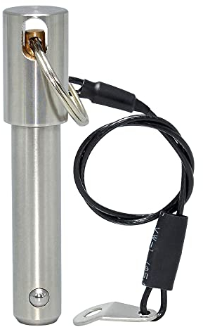 AUZHU- PLS- Metrik-Edelstahl-Kugelsperrbolzen Steckbolzen Positionierstifte Federstifte Schnellverschlussstifte Indexierstifte Sicherheitsnadeln Dübel Rastbolzen Größe: M 8 mm - L 30 mm