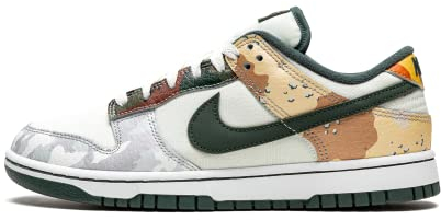 Nike Dunk Low SE Herren Sail Multi Camo DH0957-100, Weiß/Camoflage, 41 EU