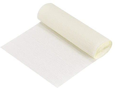 sourcing map Crepe Papel Rollo Crepe Papel Decoración Beige