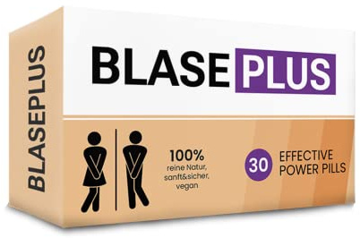 Blase Plus - 30 Kapseln bei Blasenleiden und Reizblase - stark und hochdosiert - diskrete Lieferung