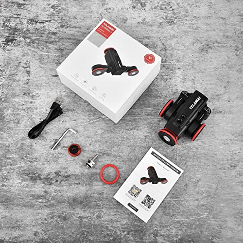 YELANGU L5i Professional Camera Motorized Slider Dolly with Remote APP Control and USB Interface Auto Dolly for Camera,Camcorder and Smartphone