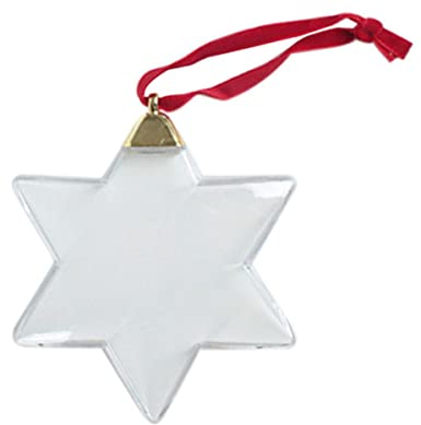 Weihnachtsbaum Hängende Kugel Dekoration Sternform Runde Fotokugel DIY Valentinstag Xmas Party Store Home Fenster Ornament-sechszackiger Stern,Frankreich