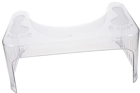 Transparenter Toilettenhocker für Erwachsene, tragbarer Hocker für Toilette, Tritthocker, Hocken, Töpfchenhocker, Badezimmer, Toilette, Tritthocker