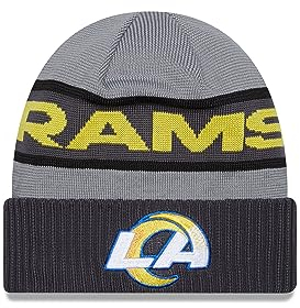 New Era Los Angeles Rams NFL 2023 Sideline Tech Knit CW Gray Beanie - One-Size
