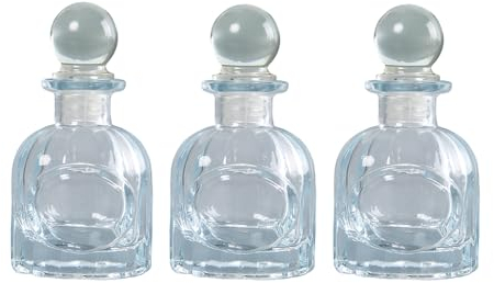 C.X.Y. Lot de 20 mini pots de miel en verre, bouteille de parfum 50 ml avec couvercle, bonbonnières pour les invités