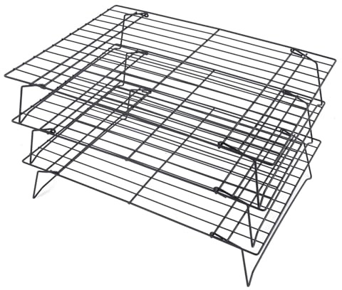 Grille De Refroidissement, Grille De Cuisson En Fer À 3 Étages Grille De Rôtissage 13 Pouces Grille De Cuisson Empilable Grille De Refroidissement Pour Biscuits Et Pâtisseries