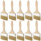 ZOENHOU Set di 10 pennelli da pittore, larghezza 100 mm, pennelli piatti, pennelli da pittore, con manico in legno, per pittura fai da te, pittura di mobili, vernici, oli da parete