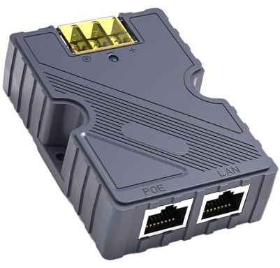 Injecteur PoE Gigabit - Injecteur PoE ESD ABS Passive GigE 48-57V 3A, Adaptateur PoE pour Kit Internet Satellite, Dishy V2, Gen3