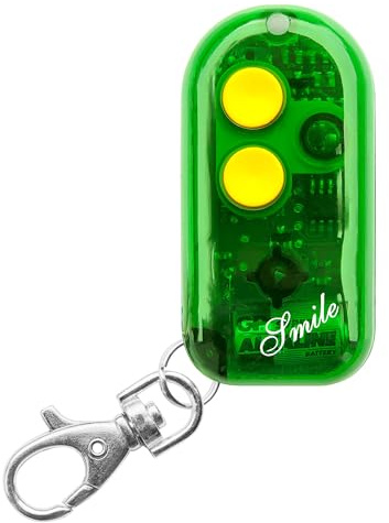 Smile C Rolling code + Codice fisso 433Mhz, Mini telecomando universale apricancello autoapprendente programmabile, 2 pulsanti compatibile con Nice FAac Beninca Bft