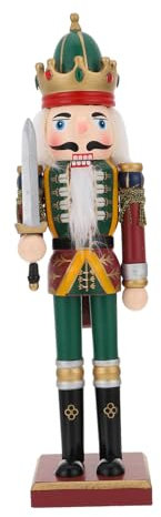Garneck Casse-Noisette Décoratif Bois Figurine Marionnette Couleurs Assorties Décoration de Noël Noyer Ornement Bois pour Maison Couleur Aléatoire