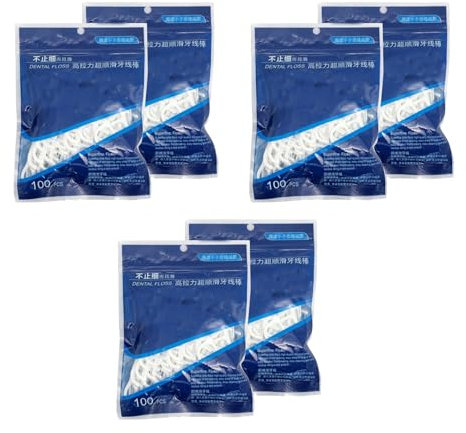 Spldsun Picks per Filo Interdentale 6 Confezioni da 600 Pezzi, Filo Interdentale usa e Getta, Plettro per Filo Interdentale, Prenditi cura Della tua Salute Dentale