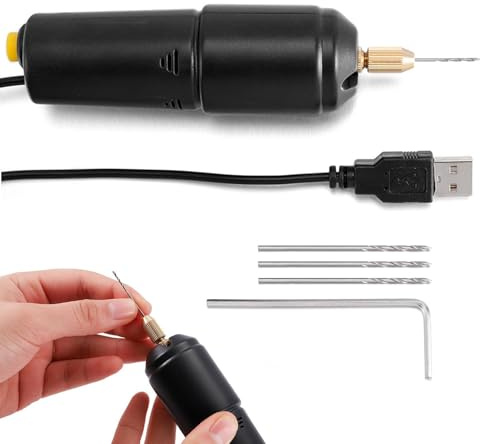 Taladro de joyería recargable, taladro de mano para hacer joyas - Taladro eléctrico,Taladro eléctrico de mano, taladro manual multifuncional, herramienta de resina, taladro manual USB para