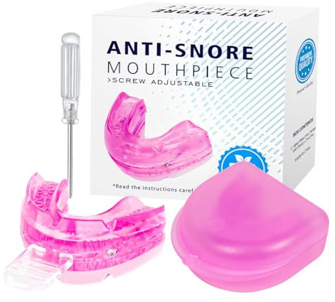 Máscara antironquidos, equipo antironquidos, protege los dientes de la apnea del sueño, protege los dientes ronquidos, ayuda al ronquido para hombres y mujeres (polvo)